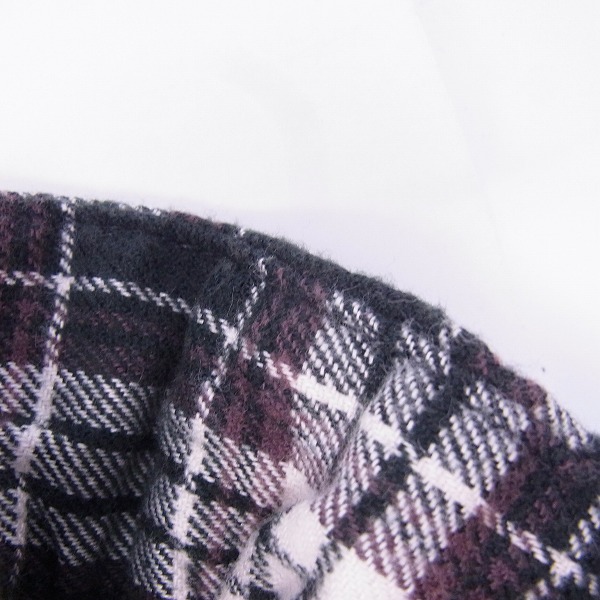 実際に弊社で買取させて頂いたjunhashimoto/ジュンハシモト 18SS WRINKLE CHECK シワ加工 チェックシャツ ブラック 2の画像 4枚目