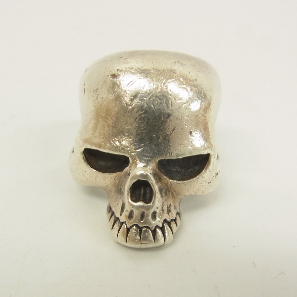 実際に弊社で買取させて頂いたCRAZY PIG/クレイジーピッグ　ラージエビルスカル リング シルバー/13号の画像 1枚目