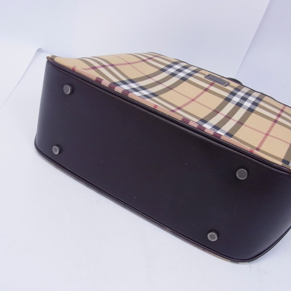実際に弊社で買取させて頂いたBurberry LONDON/バーバリーロンドン ハンドバッグ  タータンチェック柄 PVCの画像 2枚目