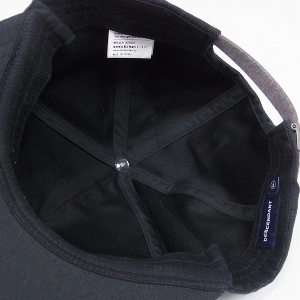 実際に弊社で買取させて頂いたDESCENDANT/ディセンダント BOX GOLF CAP ロゴワッペンキャップ/Fの画像 4枚目