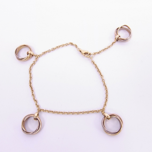 実際に弊社で買取させて頂いたCARTIER/カルティエ トリニティ ブレスレット 750/18K/YG ブレスレット