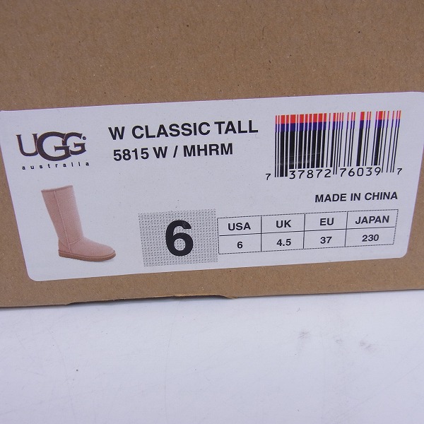 実際に弊社で買取させて頂いたUGG/アグ Classic Tall/クラシックトール ムートンブーツ 5815/US6の画像 9枚目