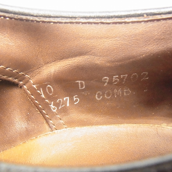 実際に弊社で買取させて頂いたALLEN EDMONDS/アレンエドモンズ マカリスター ウィングチップシューズ 6275/10Dの画像 5枚目
