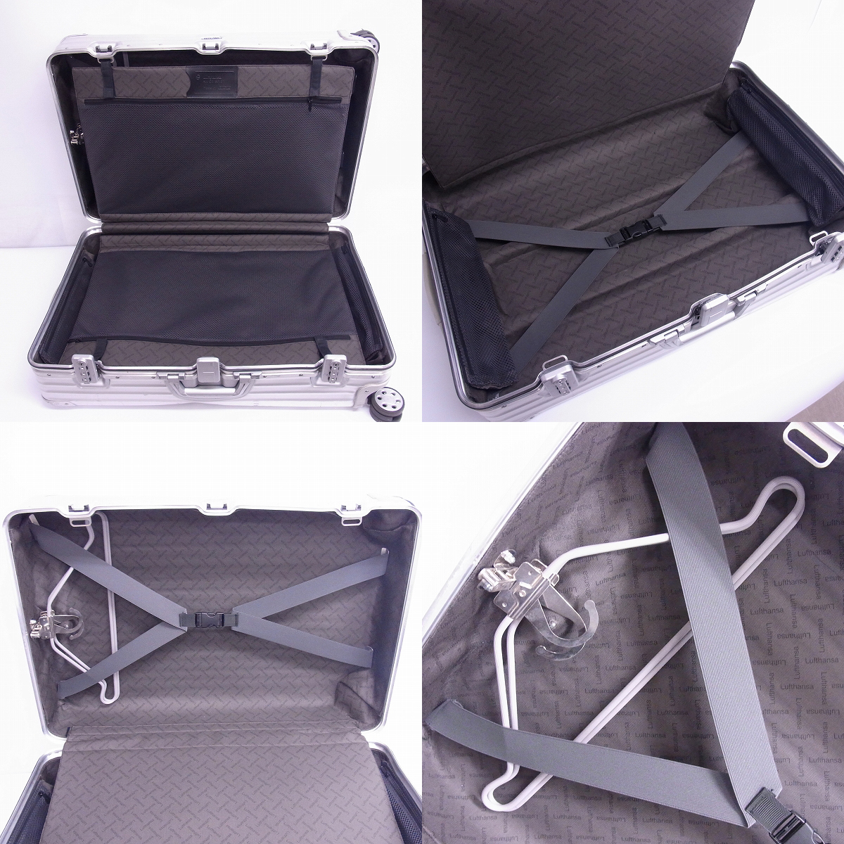 実際に弊社で買取させて頂いたRIMOWA/リモワ ルフトハンザ TOPAZ/トパーズ アルミコレクション マルチホイールXL スーツケース 4輪 82L 921.71の画像 6枚目