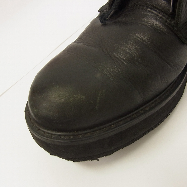 実際に弊社で買取させて頂いたCABANE de ZUCCA/カバンドズッカ レザー レースアップブーツ ブラック/AJ552/Mの画像 6枚目