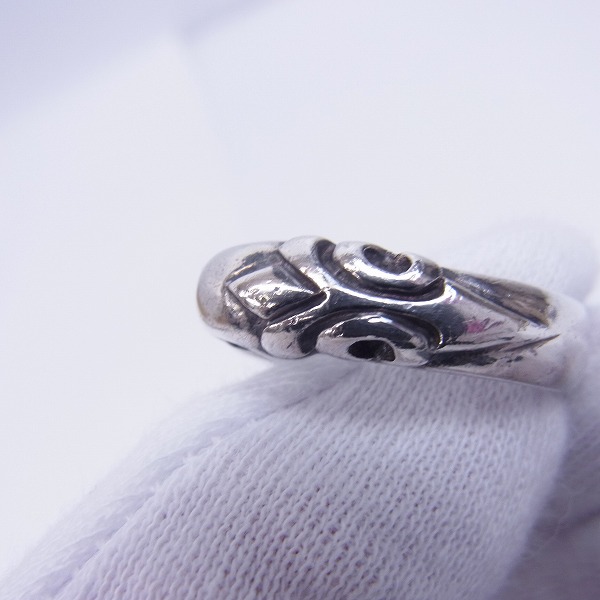 実際に弊社で買取させて頂いたCRAZY PIG/クレイジーピッグ WO SKULLS TUDOR RING/2スカルチューダーリング 16.5号の画像 6枚目