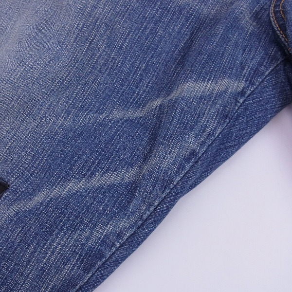 実際に弊社で買取させて頂いたMIHARAYASUHIRO/ミハラヤスヒロ レザーパッチワーク デニムパンツ/48の画像 6枚目