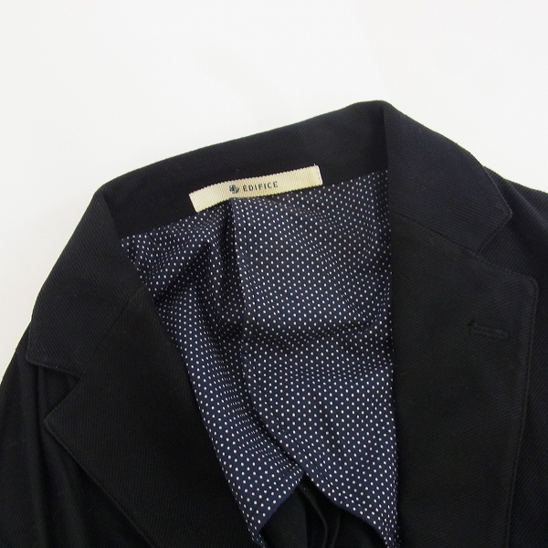 実際に弊社で買取させて頂いたEDIFICE/エディフィス コットンテーラードジャケット/46の画像 5枚目