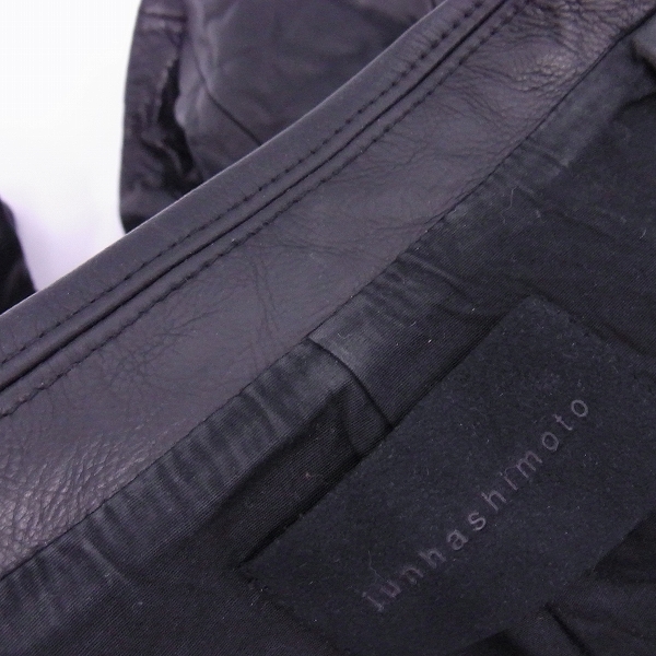 実際に弊社で買取させて頂いたjunhashimoto/ジュンハシモト レザー テーラードジャケット JKT013 WCF03/4の画像 5枚目