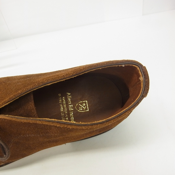 実際に弊社で買取させて頂いたAllen Edmonds/アレンエドモンズ DUNDEE/ダンディ SNUFF SUEDE/スウェード チャッカブーツ 1517/9.5Dの画像 4枚目
