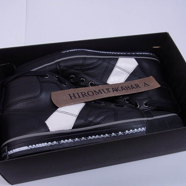 実際に弊社で買取させて頂いたHIROMU TAKAHARA/ヒロムタカハラ センタージップスカルライン ハイカットスニーカー 42の画像 8枚目