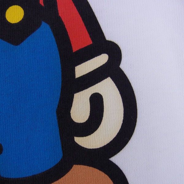 実際に弊社で買取させて頂いたA BATHING APE×NINTENDO/アベイジングエイプ×任天堂 マリオ&頭上マイロ Tシャツ Lの画像 5枚目