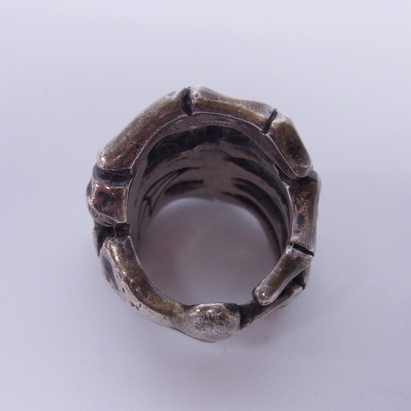 実際に弊社で買取させて頂いたCRAZY PIG/クレイジーピッグ BONE HAND/ボーンハンド リング/7-8.5号 の画像 2枚目