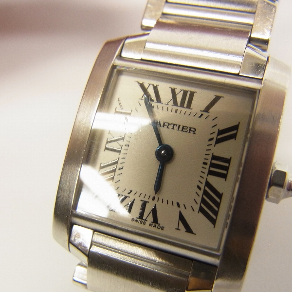 実際に弊社で買取させて頂いたCARTIER/カルティエ タンク フランセーズ SM クォーツ 腕時計の画像 5枚目