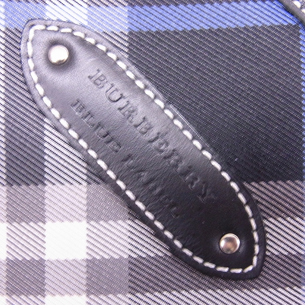 実際に弊社で買取させて頂いたBURBERRY BLUE LABEL/バーバリーブルーレーベル チェック柄 2way ハンドバッグの画像 3枚目