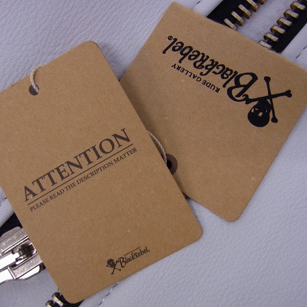 実際に弊社で買取させて頂いた【未使用】RG BLACK REBEL/ルードギャラリーブラックレベル DEVIL-Ⅱ ライダース ツアーリミテッドカラー Lの画像 5枚目