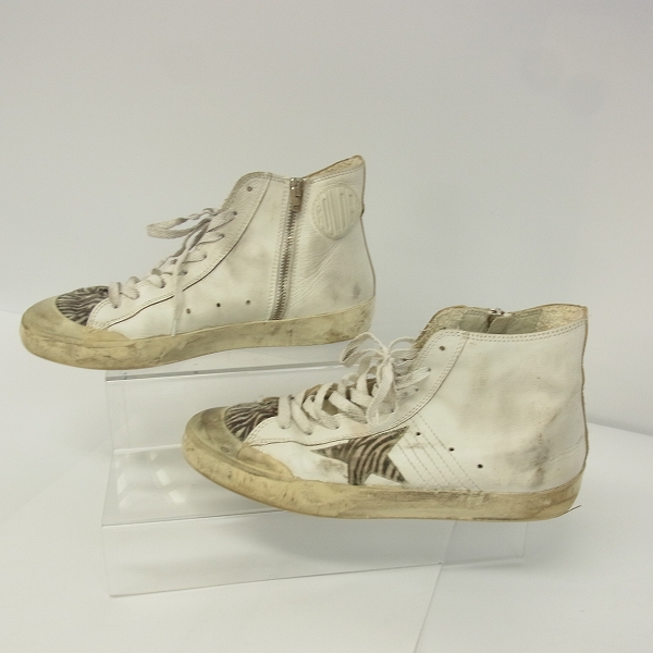 実際に弊社で買取させて頂いたLHP×GOLDEN GOOSE/エルエイチピー×ゴールデングース ハイカットスニーカー/41の画像 3枚目