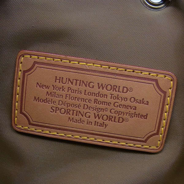 実際に弊社で買取させて頂いたHUNTING WORLD/ハンティングワールド 巾着 ワンショルダーバッグの画像 4枚目