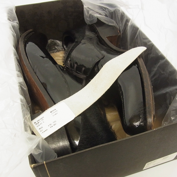 実際に弊社で買取させて頂いたHIROMU TAKAHARA/ヒロムタカハラ エナメル レザー シューズ/42.5の画像 7枚目