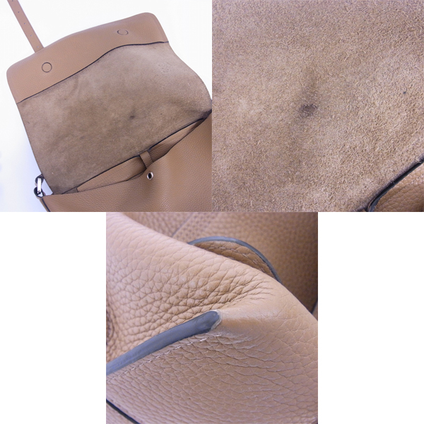 実際に弊社で買取させて頂いたLOEWE/ロエベ レザー ミリタリー メッセンジャーバッグ スモールの画像 6枚目