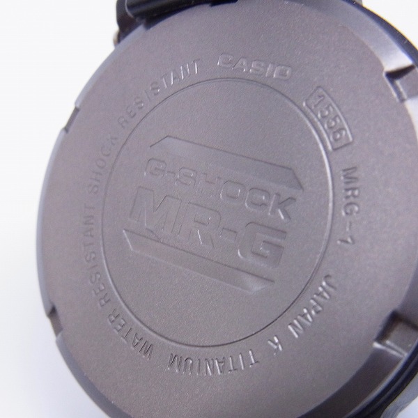 実際に弊社で買取させて頂いた【ジャンク】G-SHOCK/Gショック MR-G ブラックチタン MRG-1Z-1の画像 3枚目