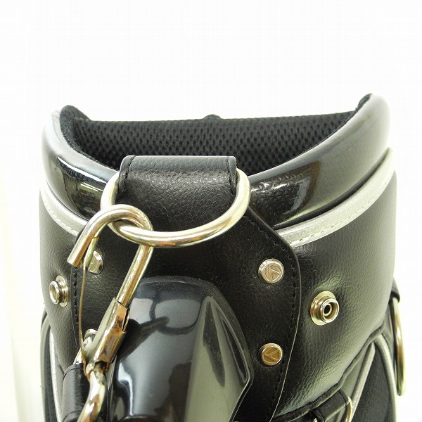 実際に弊社で買取させて頂いたTaylorMade/テーラーメイド TM CORE キャディバッグ4 SY202 9型(47インチ対応) ホワイト/ブラックの画像 4枚目