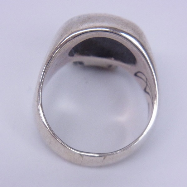 実際に弊社で買取させて頂いた【ギャランティ有り】CRAZY PIG/クレイジーピッグ スモールエビルスカルリング/19号の画像 3枚目