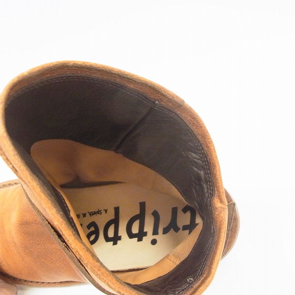 実際に弊社で買取させて頂いたtrippen/トリッペン ボム クオイ レザー ショートブーツ レディース 39の画像 4枚目