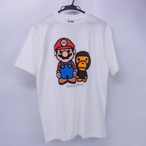 実際に弊社で買取させて頂いたA BATHING APE/ア ベイシングエイプ × 任天堂マリオ マイロ Tシャツ/M の画像 0枚目