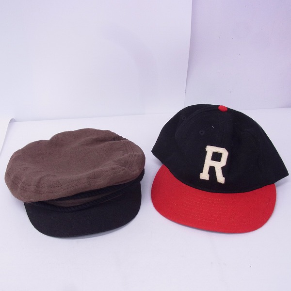 実際に弊社で買取させて頂いたCA4LA/カシラ EBBETS FIELD/エベッツ・フィールド キャップ/帽子 2点セット