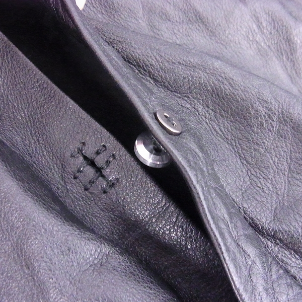 実際に弊社で買取させて頂いたjunhashimoto/ジュンハシモト LEATHER SHIRTS JACET/レザーシャツジャケット LET005 WCF03/5の画像 7枚目