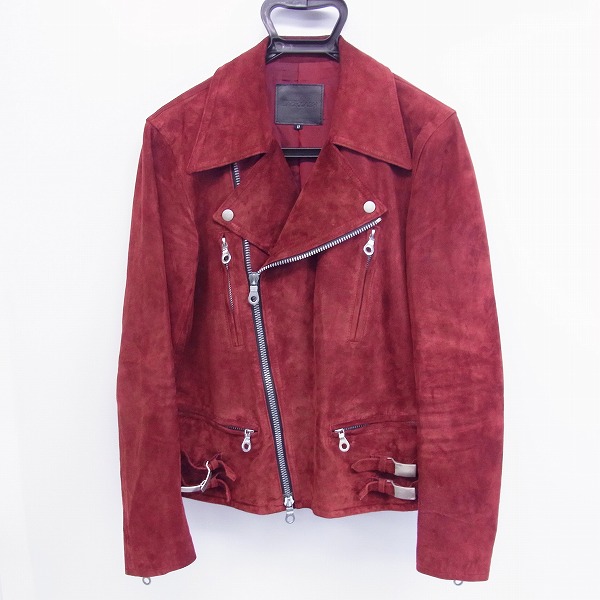 BACKLASH/バックラッシュ カウレザー スエード ダブルライダース