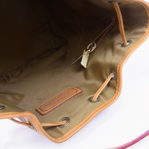 実際に弊社で買取させて頂いたHUNTING WORLD/ハンティングワールド 巾着 ワンショルダーバッグの画像 3枚目