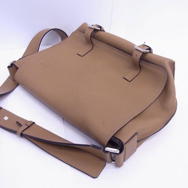LOEWE レザーメッセンジャーバッグ LOEWE◇ペブル/メッセンジャーバッグ/ショルダーバッグ/レザー