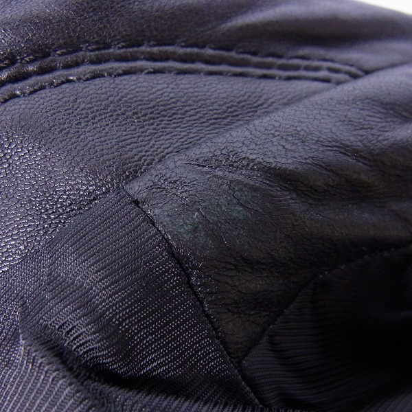 実際に弊社で買取させて頂いたARMANI EXCHANGE/アルマーニエクスチェンジ M-65型 レザージャケット/Mの画像 4枚目