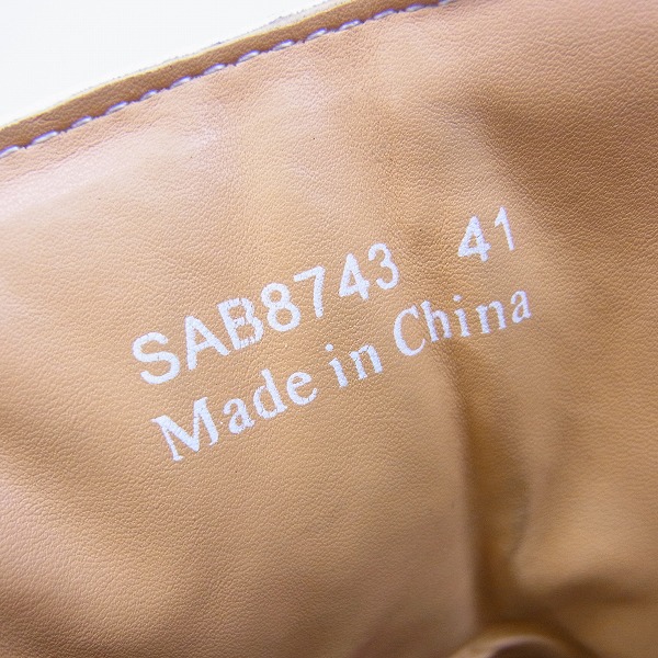 実際に弊社で買取させて頂いたBUFFALO BOBS/バッファローボブズ DUC BASKET/バックバスケット ベルト ハイカットスニーカー SAB8743/41の画像 5枚目