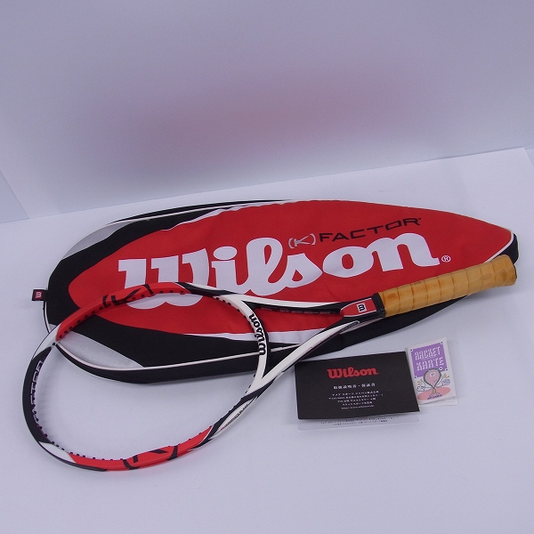 実際に弊社で買取させて頂いたWilson/ウィルソン K FACTOR K SIX.ONE TOUR フェデラー仕様 テニスラケットの画像 9枚目