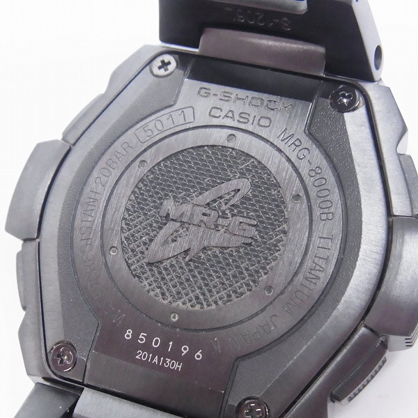 実際に弊社で買取させて頂いたG-SHOCK/Gショック MR-G クロノグラフ 電波ソーラー チタン MRG-8000B-1AJFの画像 3枚目