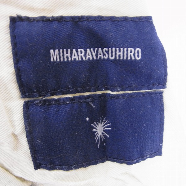 実際に弊社で買取させて頂いたMIHARAYASUHIRO/ミハラヤスヒロ レザーパッチワーク デニムパンツ/48の画像 3枚目