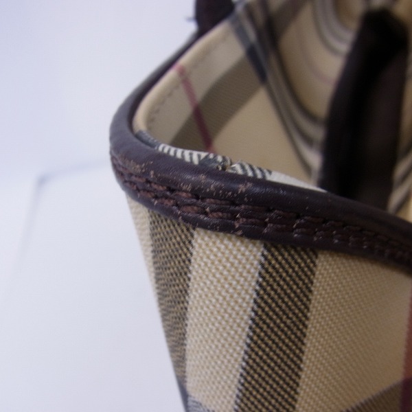 実際に弊社で買取させて頂いたBurberry LONDON/バーバリーロンドン ハンドバッグ  タータンチェック柄 PVCの画像 5枚目