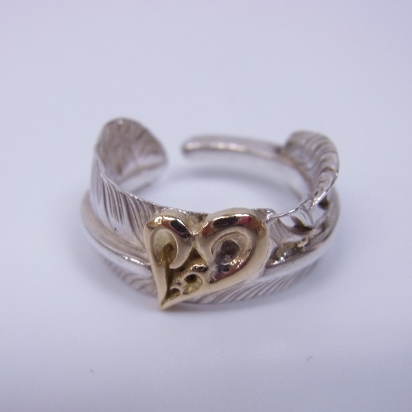 実際に弊社で買取させて頂いたARIZONA FREEDOM/アリゾナ フリーダム K18 ハート フェザーリング/8号の画像 1枚目