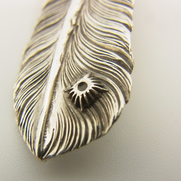 実際に弊社で買取させて頂いたARIZONA FREEDOM/アリゾナフリーダム 70mm K18/金ハート 金縄ターコイズ フェザーペンダントの画像 5枚目