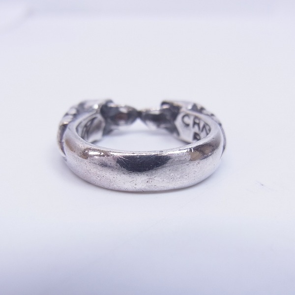 実際に弊社で買取させて頂いたCRAZY PIG/クレイジーピッグ WO SKULLS TUDOR RING/2スカルチューダーリング 16.5号の画像 2枚目