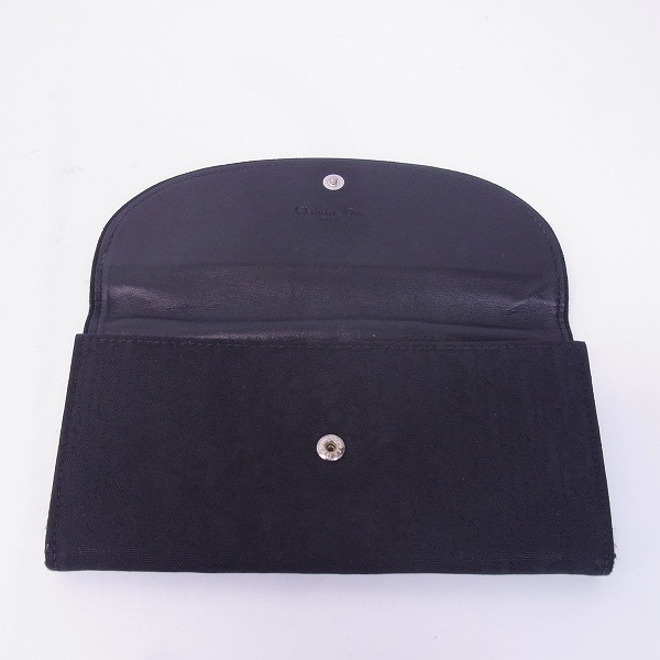 実際に弊社で買取させて頂いたChristian Dior/クリスチャンディオール トロッター 長財布 ブラックの画像 3枚目