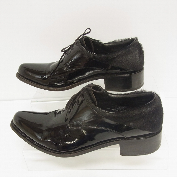 実際に弊社で買取させて頂いたHIROMU TAKAHARA/ヒロムタカハラ エナメル レザー シューズ/42.5の画像 3枚目