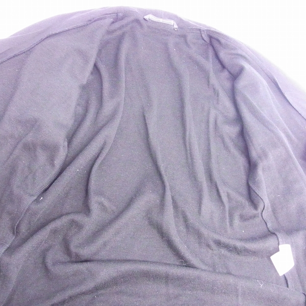 実際に弊社で買取させて頂いた【未使用】ato/アトウ カーディガン ブラック ウール 1ボタン AM14C-G01 46 の画像 3枚目