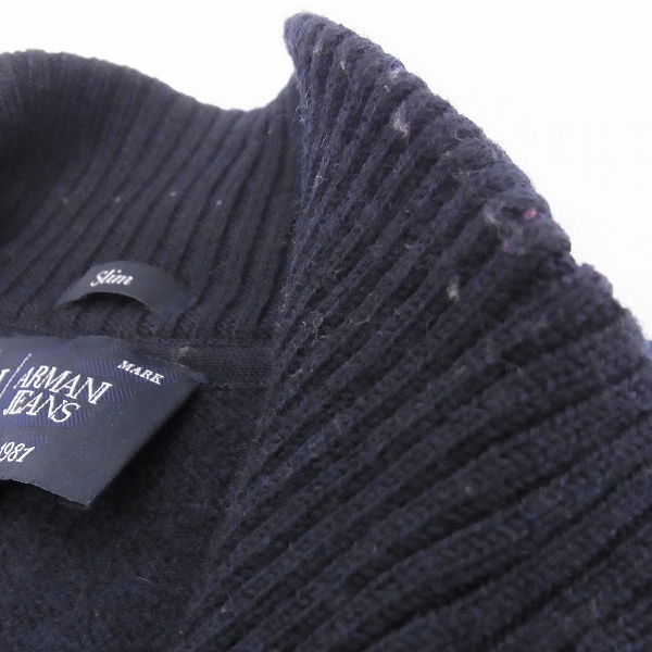 実際に弊社で買取させて頂いたARMANI JEANS/アルマーニジーンズ ジップアップニットブルゾン 2点セットの画像 6枚目