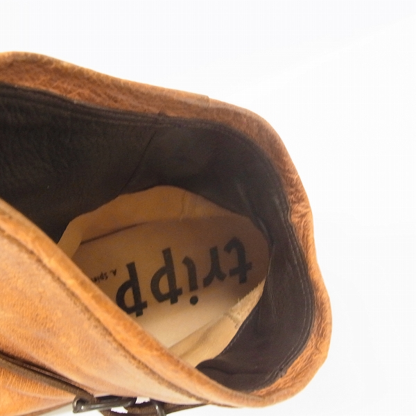 実際に弊社で買取させて頂いたtrippen/トリッペン ボム クオイ レザー ショートブーツ メンズ 42の画像 4枚目