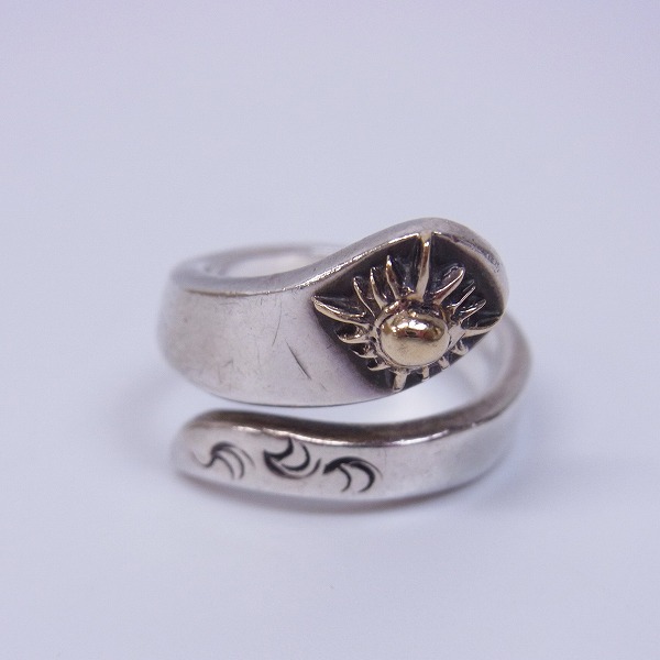 実際に弊社で買取させて頂いたARIZONA FREEDOM/アリゾナ フリーダム NO.4 K18 太陽神付 フリーリング/4.5号の画像 1枚目