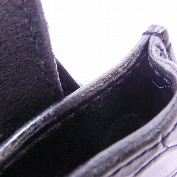 実際に弊社で買取させて頂いたFUNNY/ファニー ポロサスクロコダイル ベルトループ/コンチョ付き 携帯ケースの画像 6枚目